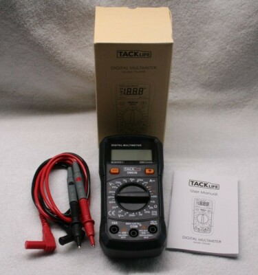 TACKLIFE Digital Multimeter DM03B Digitaler Multi Tester AC/DC Volt Ampere Ohm