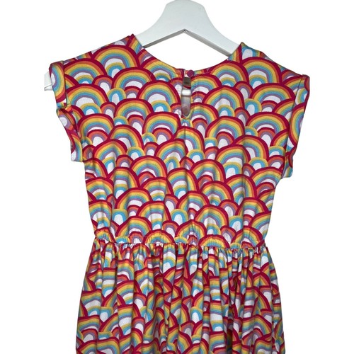 Isaac Mizrahi Dress Girls Size 7 8 Pink Rainbow Print Casual Summer Kids Outfit - Picture 8 of 12
