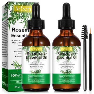 Rosemary Oil for Hair Growth Organic,100% Pure Rosemary Essential Oil for Eyebro
