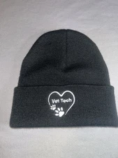 Zoetis Adult Vet Tech Black Beanie Unisex