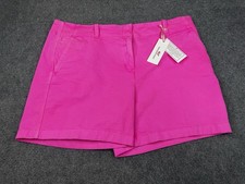 Vineyard Vines Pink Herringbone 5  Every Day Shorts Size 16 Mid Rise , NWT