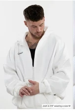 Comfrt Cloud Zip Unisex Hoodie Snow Medium