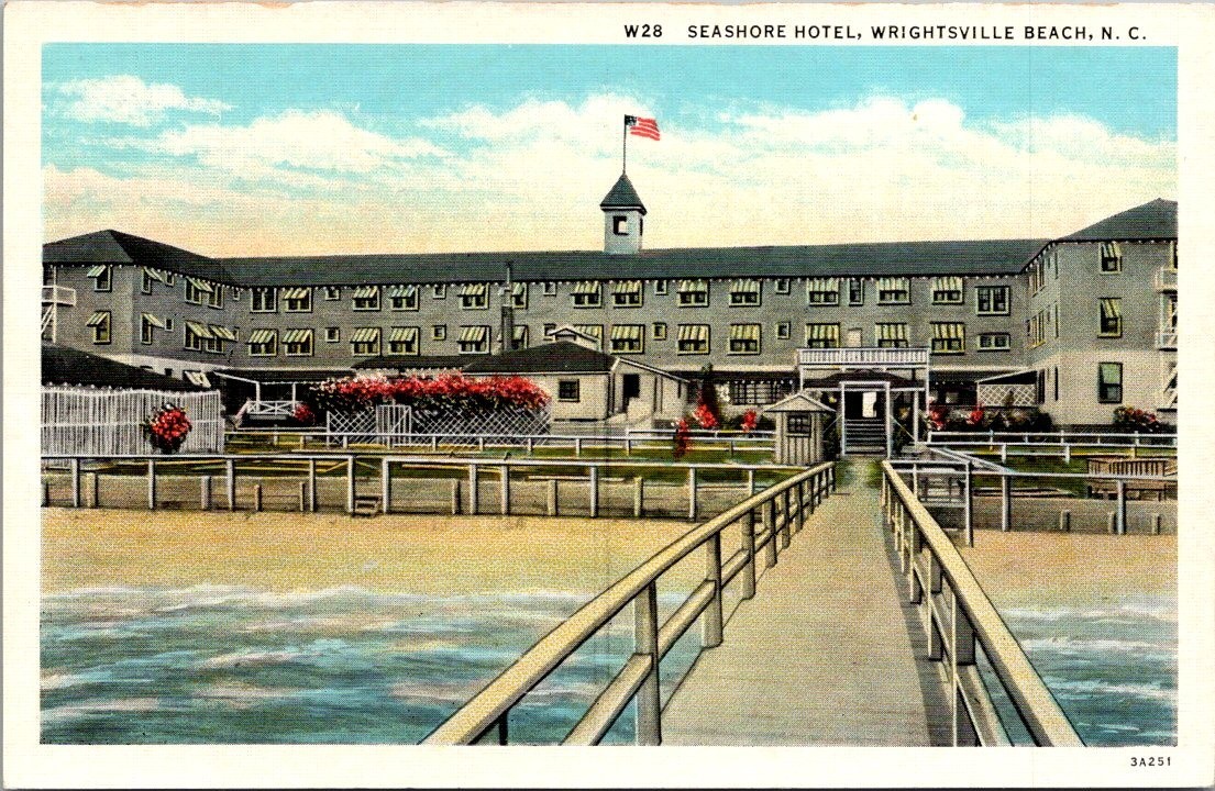 Vintage Postcard Seashore Hotel Wrightsville Beach North Carolina