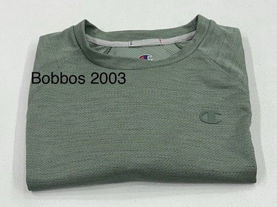 #ad Champion Men#x27;s Crewneck Short Sleeve Classic Tee Green Size L $17.95