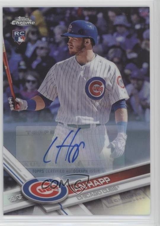 2017 Topps Chrome Update Target Exclusive Refractor Ian Happ #HMT66 Auto 2f4