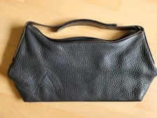 René Lezard - Designer Damen-Handtasche - Clutch  Echtleder Schwarz 