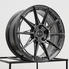 18x9 Vors Lt55 5x114.3 35 Gun Metal Wheels Rims Set4 73.1