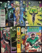 GREEN LANTERN MIXED COMIC BOOK LOT (9) ~ #1s & 0s ~ 2 KEYS ~ DC