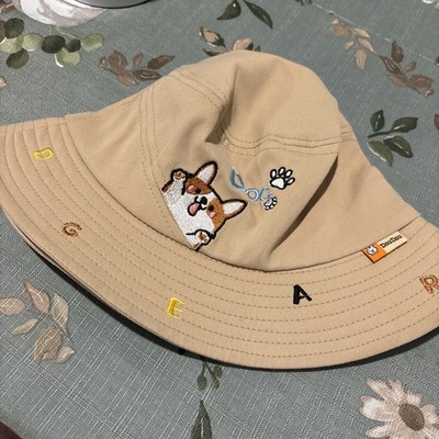 DouDou Bucket Hat - Kids Washed Cotton Travel Bucket Packable Hat Dog RUMI life