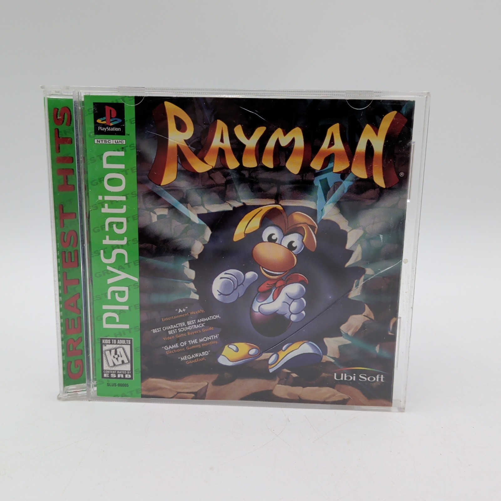 Rayman Sony Ps1 PlayStation Greatest Hits Edition Tested & Works Complete CIB