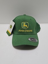 John Deere Mid Profile Snapback Mesh Hat LP69947 Green/Yellow NEW With Tags