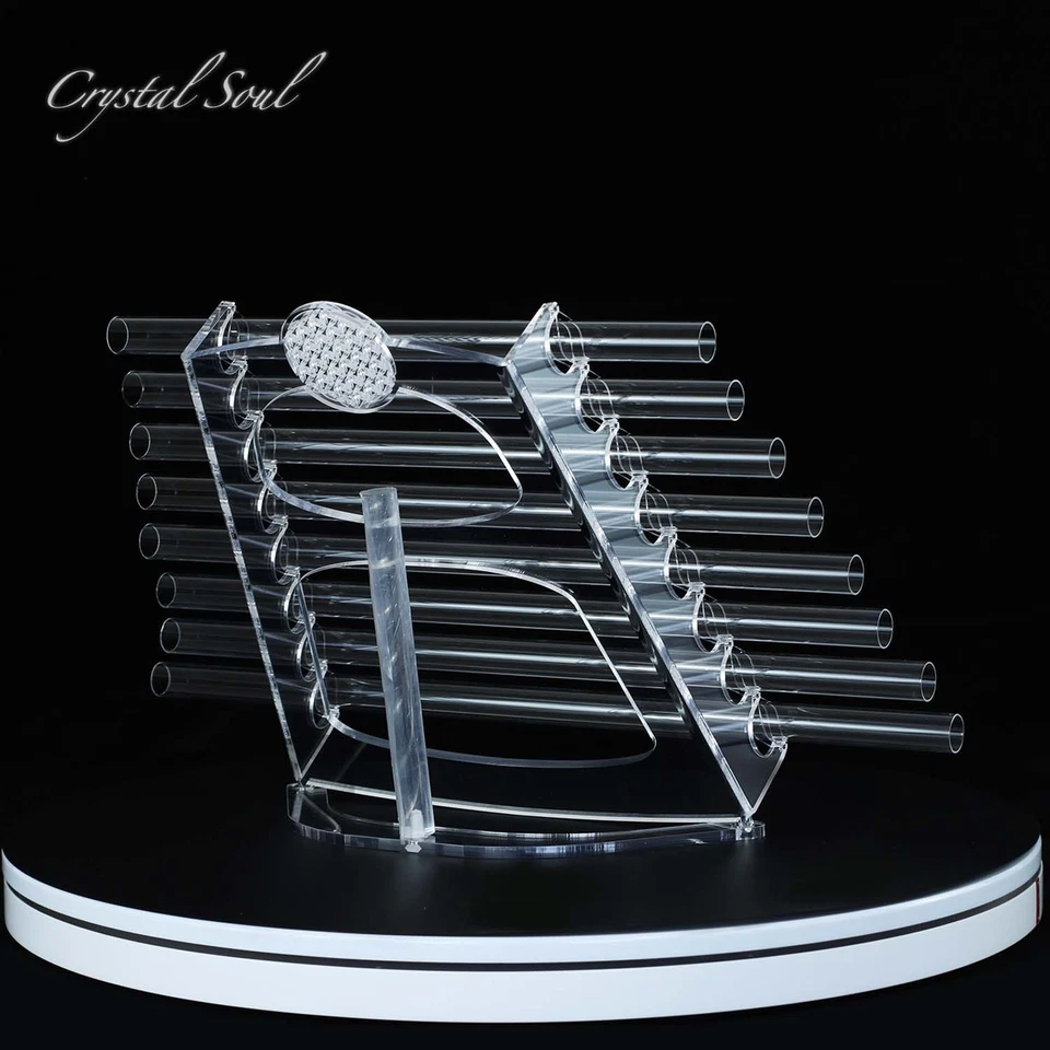 Кристалл душа кварца кристалл арфы 8 нот со стойкой 432 Гц настраиваемый - Изображение 3 из 4