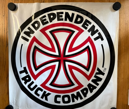 Vintage Independent Skateboard Trucks Iron Cross Banner Heavy Duty Vinyl 45”x45”