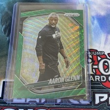 2025 Panini Prizm - Aaron Glenn #47 Green Wave Prizm