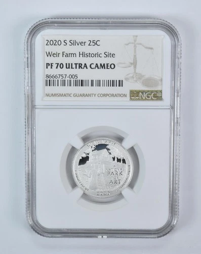 2020-S Washington Quarter ATB Silver Weir Farm PF70 UCAM NGC *8712