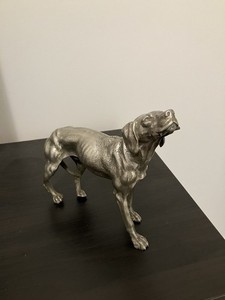 Antique Heavy Metal Sculpture Hunting Dog/Bird Dog/Pointer