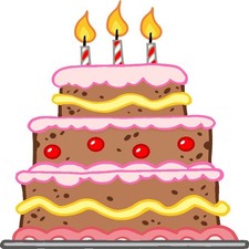 30 Custom Birthday Cake Personalized Address Labels
