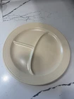Homer Laughlin Vintage Fiesta Divided Grill Plate Ivory 10.5”
