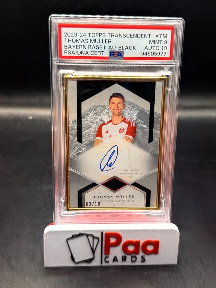 Topps FC Bayern Transcendent Gold OnCard Auto PSA 9 / 10 - Thomas Müller /10