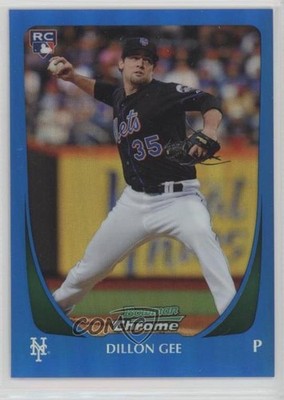 2011 Bowman Chrome Blue Refractor 20/150 Dillon Gee #192 Rookie RC 3c7