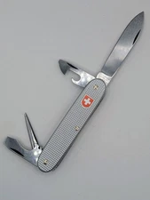 2002 Victorinox Old Cross Alox Soldier Swiss Army Pocket Knife (Pioneer) - VGUC!
