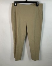 Elie Tahari Khaki Beige Cropped Pants Size S/M