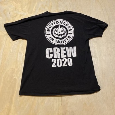 Motionless in white Stage Crew 2020 Tour Pumpkin Black Large T-Shirt