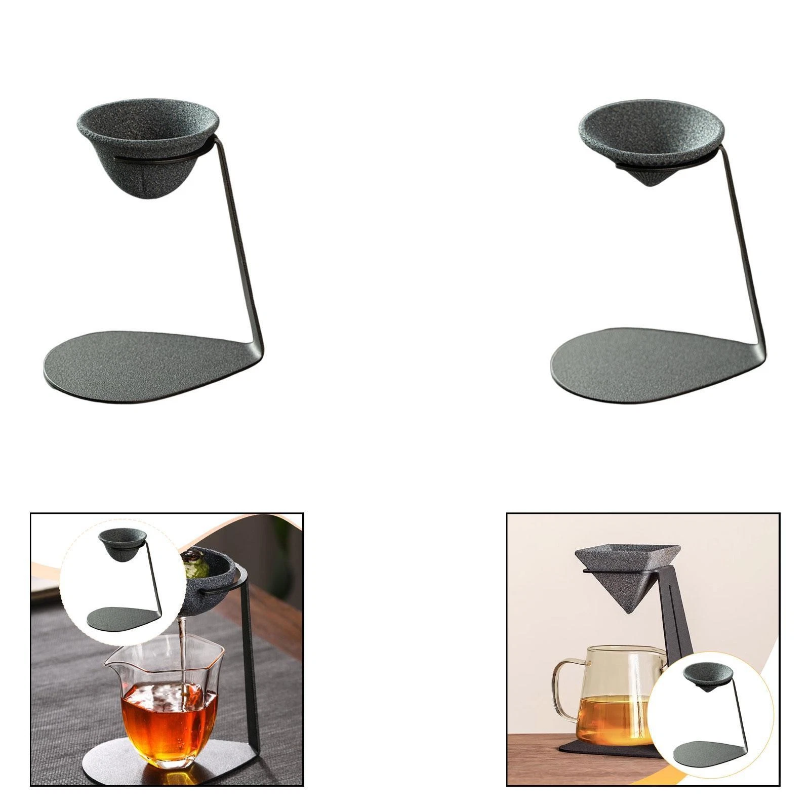 Tea Infuser Utensils Chinese Tea Maker Portable Reusable with Stand Gift