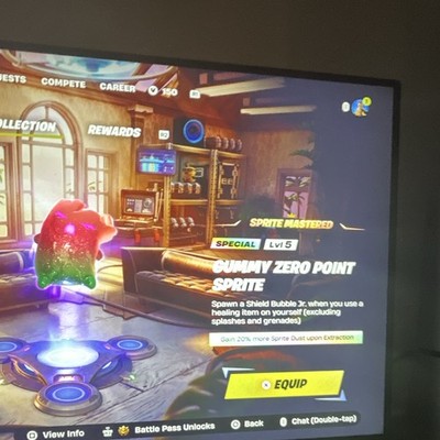 fortnite gummy zero point sprite in-game item reward screen photo
