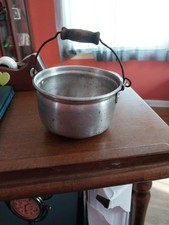 Antique Kettle Wood Handle Made in USA