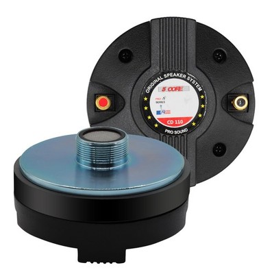 5 CORE Compression Driver Pair 800W Pro Audio 8 Ohm PA DJ Car 1 1 inch, Black 