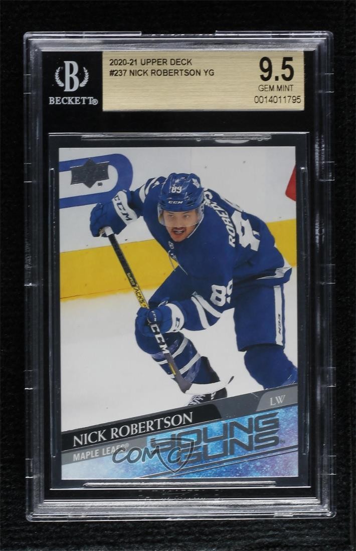 2020 Upper Deck Young Guns Nick Robertson #237 BGS 9.5 GEM MINT Rookie RC 0ol8