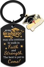 2025 Personalized Graduation Keychain Inspirational Gift for High School...