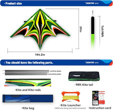 Delta Kite for Kids  Adults  Extremely Easy to Fly for Beginners  Kites for Be...