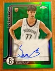 2025-26 Topps Chrome Ben Saraf RC Rookie Green Refractor Autograph /99 #TCAR-BS