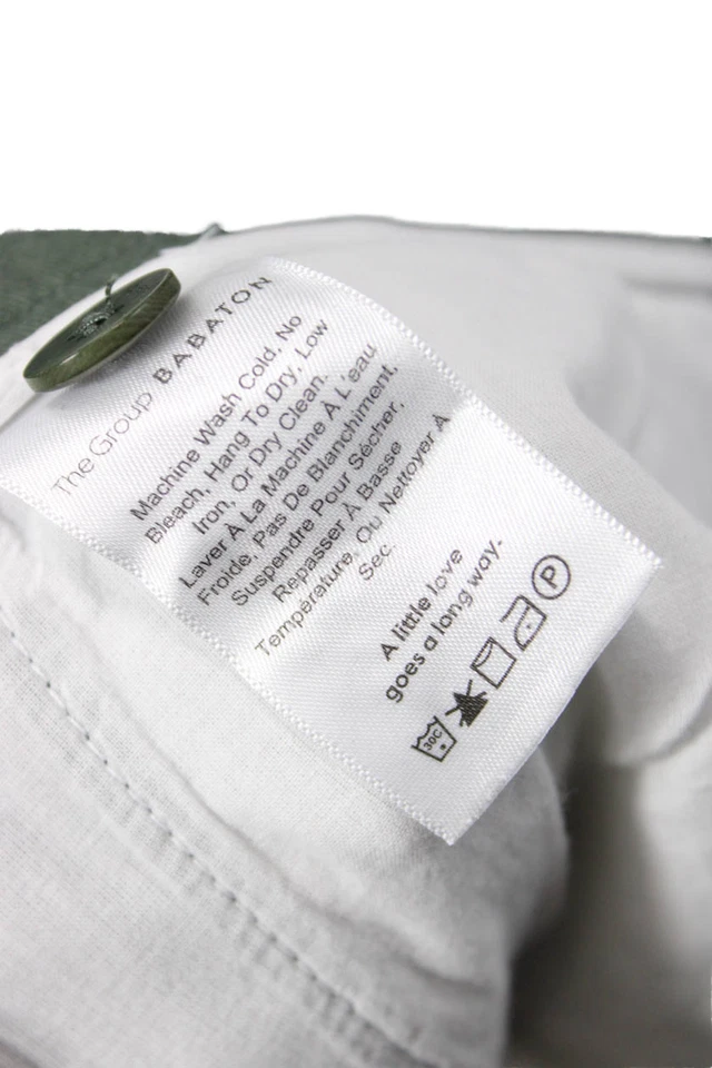 Pantalones chinos The Group Babaton para mujer de algodón ajustados de pierna ancha verdes talla 8 Foto 4 de 4