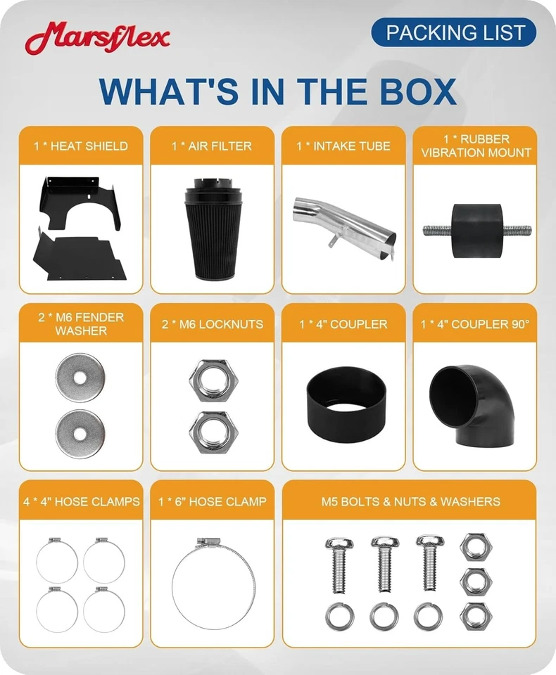 4" Cold Air Intake Kit for Chevy GMC 1999-2006 Silverado Sierra Tahoe Avalanche - Image 4 of 4