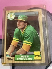 1987 Topps - Jose Canseco #620 Oakland A’s Lot. Ozzie Canseco Mark McGwire
