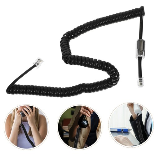 Dwuczęściowy zestaw linii telefonicznych Wygodny przewód Detangler Zwinięty kabel - Zdjęcie 5 z 12