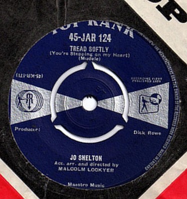 Jo Shelton - Tread Softly (You're Stepping On My Heart) (7'')