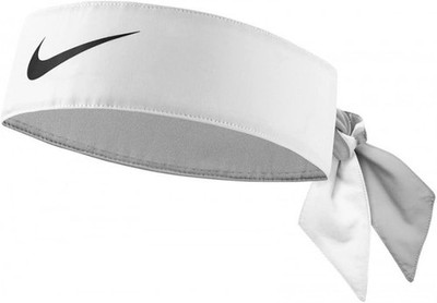 Nike Swoosh Headband Sweat Band White Headband Tennis Fitness Jogging Sports