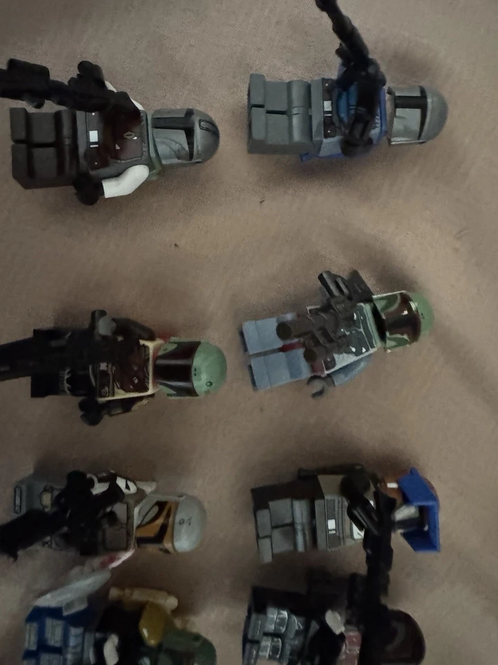 Lego Star Wars Custom And Real Mandalorian Minifigure Lot Of 21 - Image 3 of 4