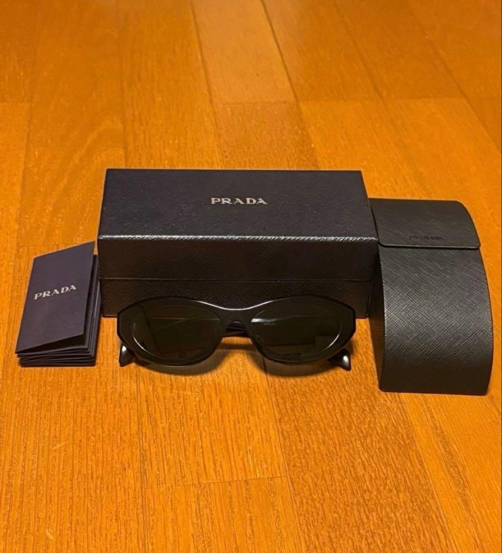 Prada Black Cat Eye Sunglasses, Style, Used, Case & Box Included thumbnail 3