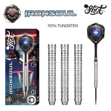 Shot Future Knights Ironsoul Steel Tip Dart Set-90 Tungsten Barrels-26gm