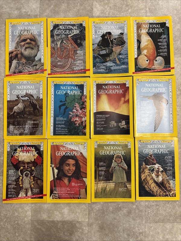 NATIONAL GEOGRAPHIC MAGAZINE VOL 143 Complete 1973 12 Issues W Maps