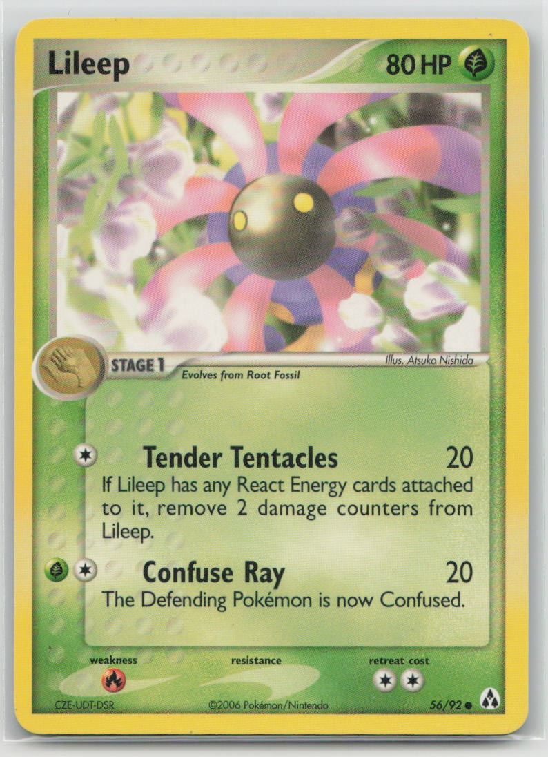Lileep 56/92 Common Legend Maker Pokemon Lightly Played