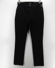 NYDJ Jeans Women 4 Black Legging Skinny Lift Tuck Denim Stretch USA Made NEW