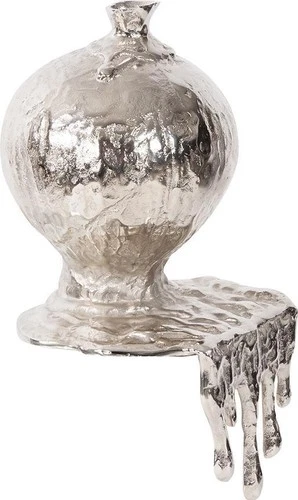 Contemporary Nickel Molten Aluminum Vase by Howard Elliott - Picture 2 of 4