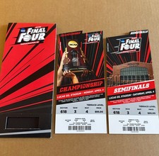 Final Four 2015 NCAA Championship Semifinals Ticket Stub Duke MSU Wis Kentucky