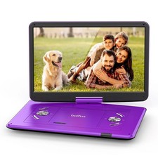 BOIFUN Tragbarer DVD-Player 15,6" HD Bildschirm 5h Wiedergabe für Auto und Reise